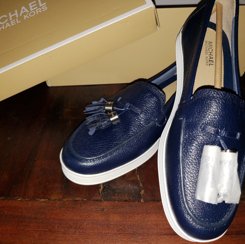 Michael Kors Womens Leather Loafers